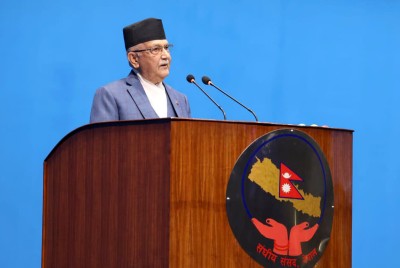  प्रधानमन्त्री ओलीले आज राष्ट्रियसभामा सम्बोधन गर्दै 